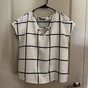 Black & White Blouse